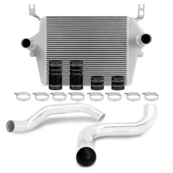 Mishimoto - Mishimoto 99-03 Ford 7.3L Powerstroke PSD Silver Intercooler Kit w/ Polished Pipes - MMINT-F2D-99KSLP