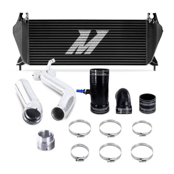 Mishimoto - Mishimoto 19+ Ford Ranger 2.3L EcoBoost Intercooler Kit - Black + Polished Pipes - MMINT-RGR-19KBKP