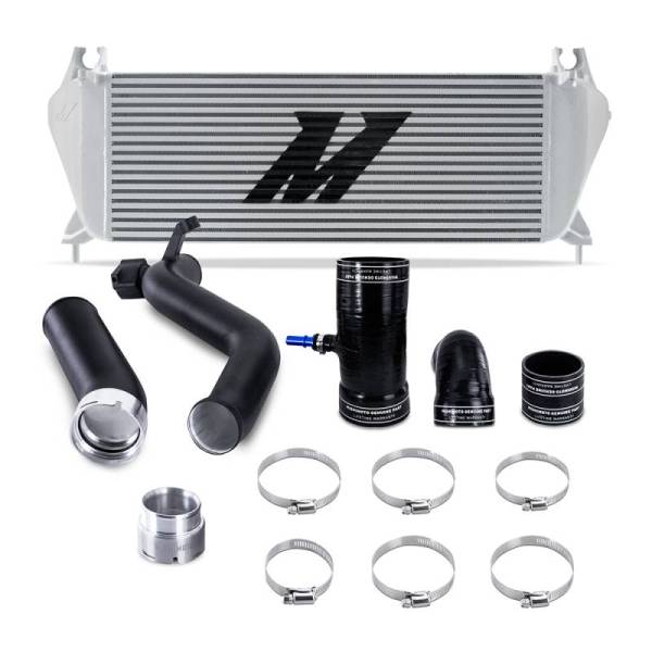 Mishimoto - Mishimoto 19+ Ford Ranger 2.3L EcoBoost Intercooler Kit - Silver + MWBK Pipes - MMINT-RGR-19KSLBK