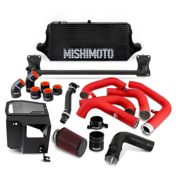 Mishimoto - Mishimoto 2022+ WRX Intercooler Kit W/ Intake BK Core WRD Pipes - MMINT-WRX-22AIBKRD