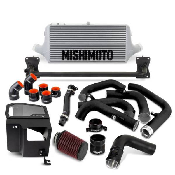 Mishimoto - Mishimoto 2022+ WRX Intercooler Kit W/ Intake SL Core MWBK Pipes - MMINT-WRX-22AISLBK