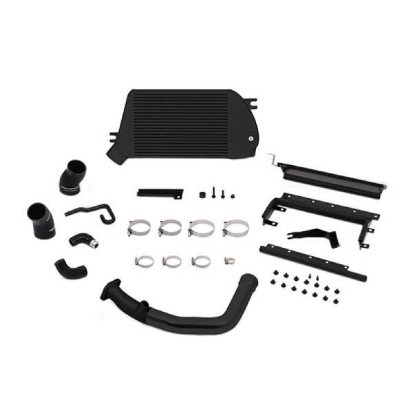 Mishimoto - Mishimoto 2015 Subaru WRX Top-Mount Intercooler Kit - Powder Coated Black & Black Pipes - MMTMIC-WRX-15BBK