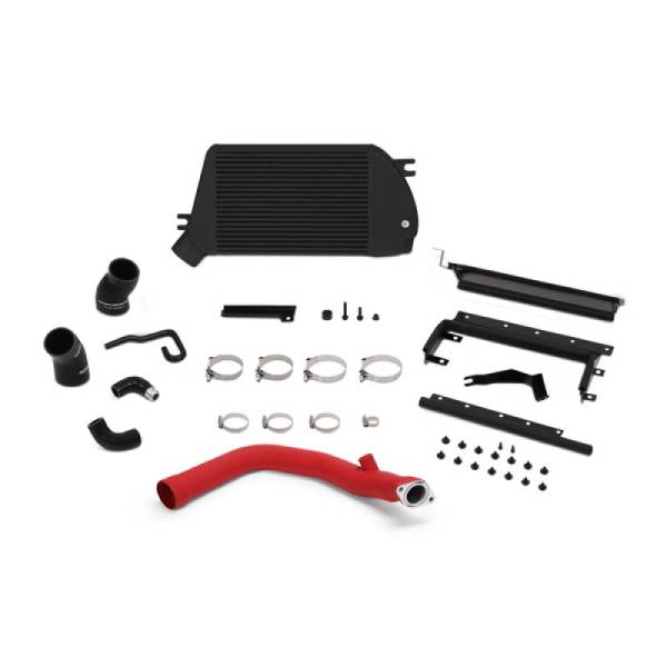 Mishimoto - Mishimoto 2015 Subaru WRX Top-Mount Intercooler Kit - Powder Coated Black & Wrinkle Red Pipes - MMTMIC-WRX-15RBK