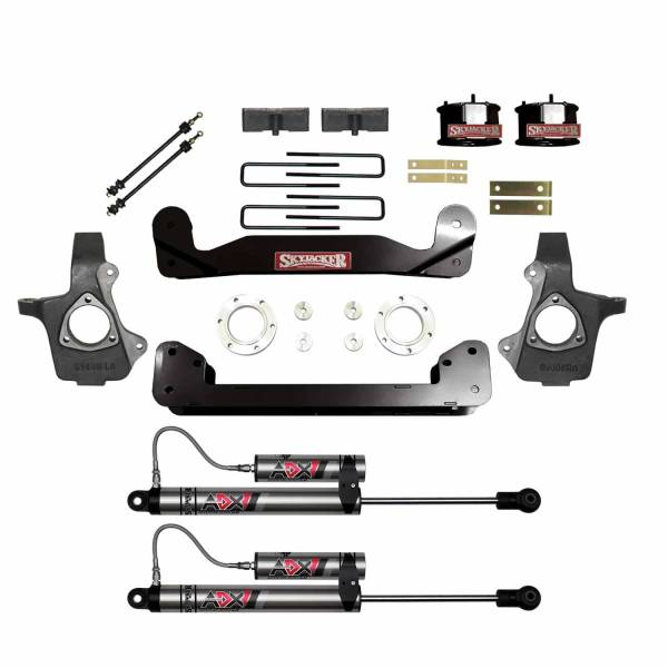 Skyjacker - Skyjacker 14-18 GMC Silverado 1500 4in Suspension Lift Kit W/ ADX 2.0 Remote Reservoir Shocks - C14460APK-X