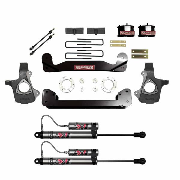 Skyjacker - Skyjacker 14-18 GMC Silverado 1500 4in Suspension Lift Kit W/ ADX 2.0 Remote Reservoir Shocks - C14460PK-X