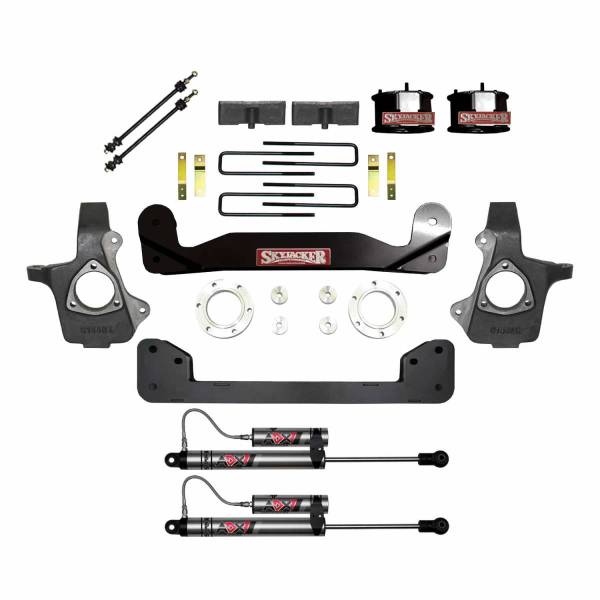 Skyjacker - Skyjacker 07-13 GMC Silverado 1500 4in Suspension Lift Kit W/ ADX 2.0 Remote Reservoir Shocks - C7360PK-X