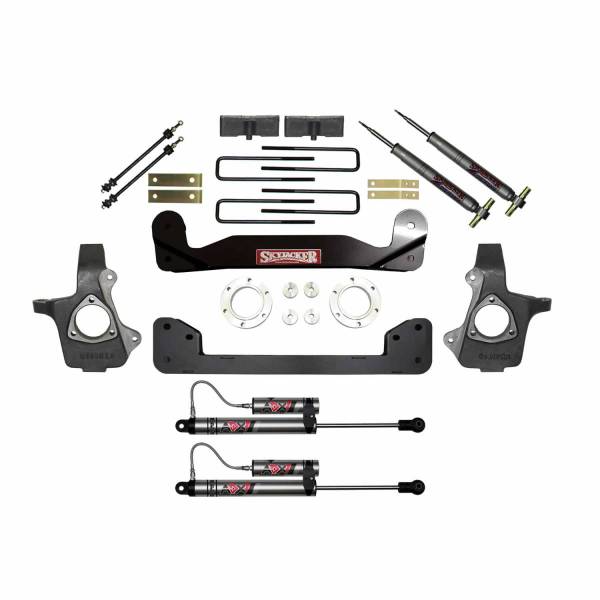 Skyjacker - Skyjacker 07-13 GMC Silverado 1500 4in Suspension Lift Kit W/ ADX 2.0 Remote Reservoir Shocks - C7361PK-X