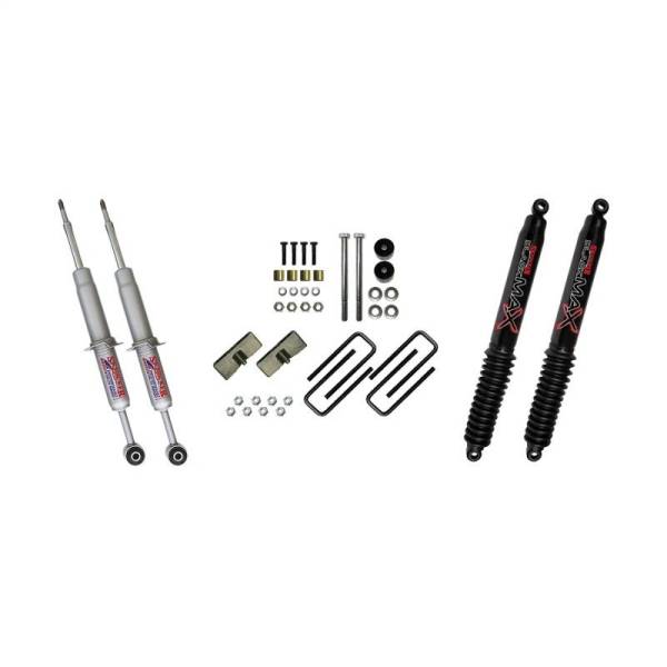 Skyjacker - Skyjacker 3in Performance Struts & Rear Blocks U-bolts w/ Black MAX Shocks - HL30STBB