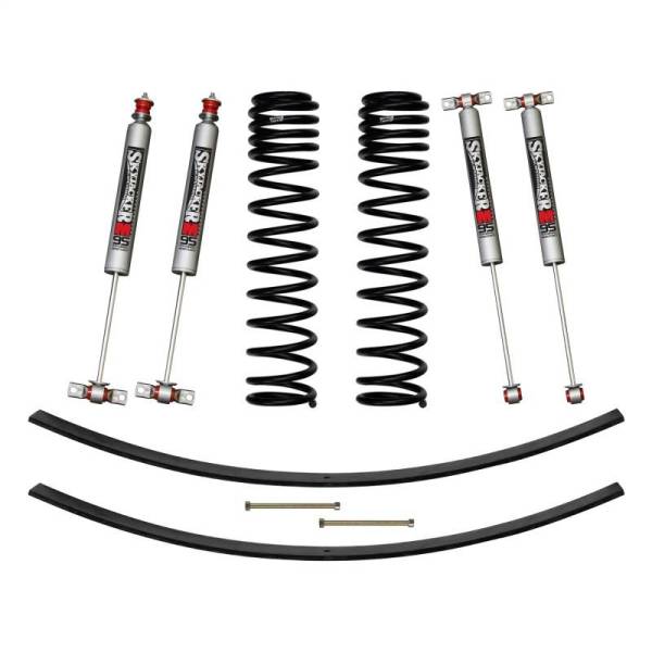 Skyjacker - Skyjacker 84-01 XJ 3in FR DR Long Travel Coil Suspension Kit w/RR Add A Leafs/M95 Monotube Shocks - JC301BPMLT