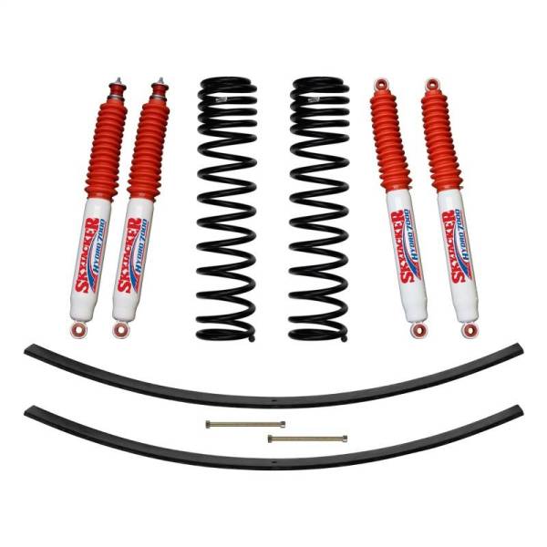 Skyjacker - Skyjacker 3in Front Dual Rate Long Trvl Coil Suspension Kit w/ Rear Add A Leafs & Hydro 7000 Shocks - JC305BPHLT