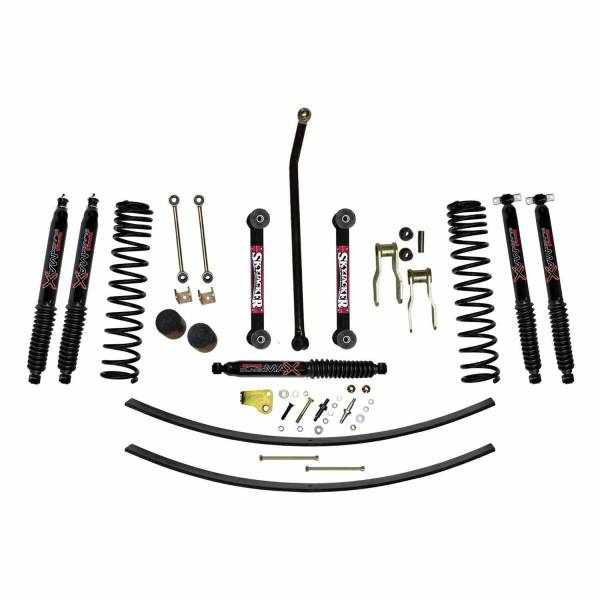 Skyjacker - Skyjacker 84-01 Jeep Cherokee (XJ) 4.5in. Dual Rate Long Travel Suspension Lift Kit w/ B-M Shock - JC451KBLT