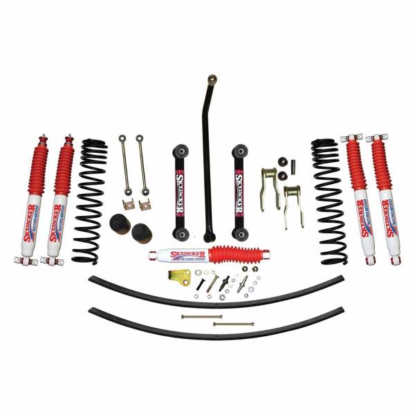 Skyjacker - Skyjacker 84-01 Jeep XJ 4.5in Front Dual Rate Long Travel Coil Suspension Kit w/ Nitro 8000 Shocks - JC451KNLT