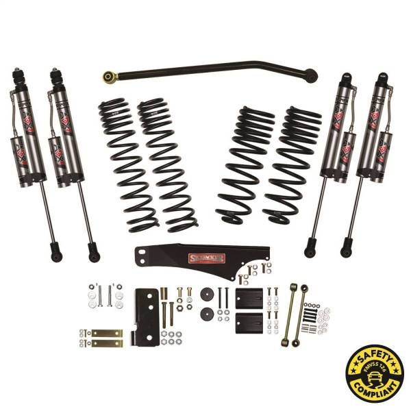 Skyjacker - Skyjacker Jeep Wrangler JK 3.5in Dual Rate Long Travel Suspension Lift w/ ADX 2.0 Remote Res Shock - JK35BKXLT