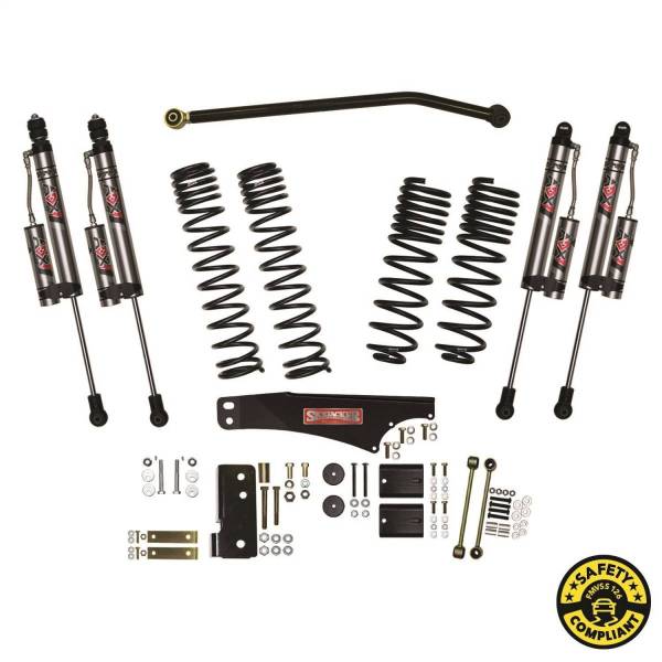 Skyjacker - Skyjacker Jeep Wrangler JKU 4in Dual Rate Long Travel Suspension Lift w/ ADX 2.0 Remote Res Shock - JK40BKXLT