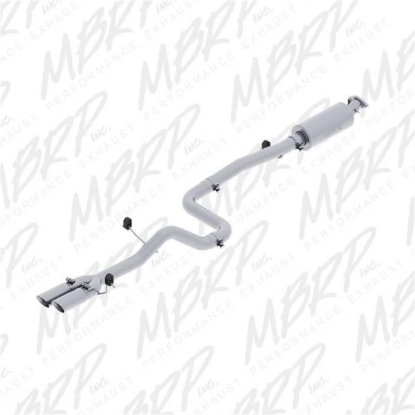 MBRP - MBRP 14-19 Ford Fiesta ST 1.6L EcoBoost 3in Dual Outlet T409 Cat Back - S4202409