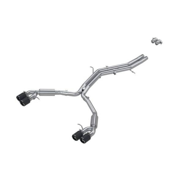 MBRP - MBRP 18-21 Audi S5 Coupe/S4 Sedan T304 SS 2.5in Cat-Back Quad Rear Exit Exhaust - Carbon Fiber Tips - S46073CF