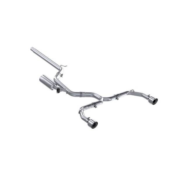 MBRP - MBRP 2022 Volkswagen Golf GTI MK8 T304 SS 3in Cat-Back Exhaust 2.5in Dual Split Rear w/ SS Tips - S4617304