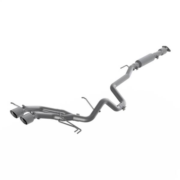 MBRP - MBRP 13-18 Hyundai Veloster Turbo 4.0in OD Tips Dual Outlet 2-1/2in AL Cat Back - S4703AL