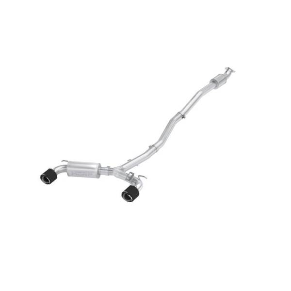 MBRP - MBRP 22-23 Hyundai Kona N 2.0L Turbo 3in Cat Back Dual Rear with Carbon Fiber Tips - T304 - S47093CF