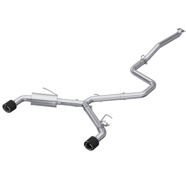 MBRP - MBRP 22-23 Hyundai Elantra N 2.0L Turbo T304  5in OD CF Tips Dual Outlet 3in Cat Back Exhaust - S47103CF