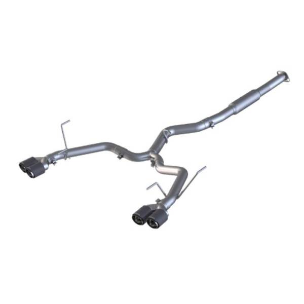 MBRP - MBRP 15-19 Subaru WRX 2.0L/STI 2.5L 3in Dual Split Rear Exit w/ 3.5in CF Tips - T304 (Race Version) - S48023CF