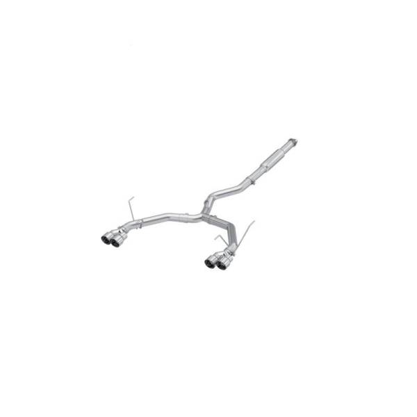 MBRP - MBRP 2022+ Subaru WRX 3in Cat-Back Dual Split Rear Quad Tips Race Profile Exhaust - S4808304