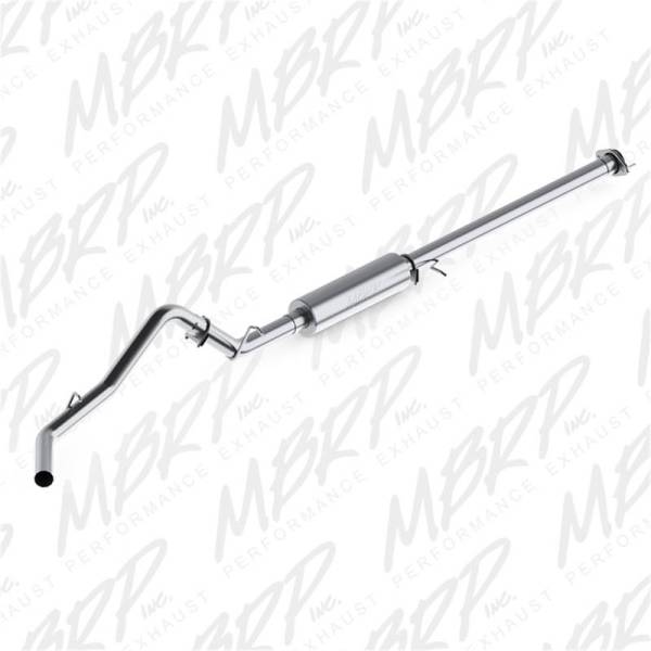 MBRP - MBRP 2007-2008 Chev/GMC 1500 CC EC 6ft6in bed 4.8/5.3L 3in Cat Back Single Side AL P Series Exhaust - S5036P