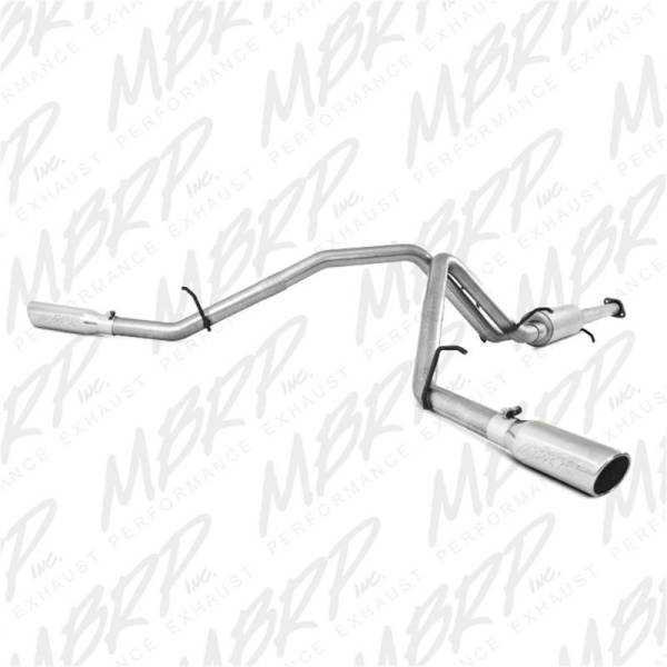 MBRP - MBRP 2007-2008 Chev/GMC 1500 (Next Gen.) CC EC (excl. 8 bed) 4.8/5.3L/6.0L Cat Back Dual Split - S5038AL