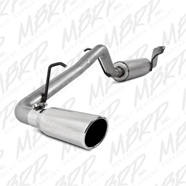 MBRP - MBRP 04-11 Chevy Colorado / GMC Canyon 2.8L/2.9L/3.5L/3.7L Cat Back Single Side Aluminized Exhaust - S5046AL