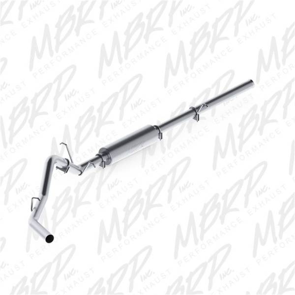 MBRP - MBRP 2009-2013 Chev/GMC 1500 4.8/5.3L (excl 8ft bed) Cat Back Single Side AL P Series Exhaust - S5054P