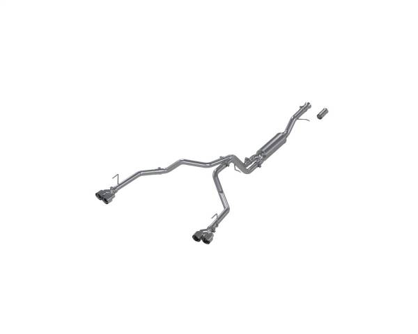 MBRP - MBRP 2021+ Chevy Tahoe / GMC Yukon Alum. 3in Cat-Back Dual Split Exhaust w/ Quad Tips - S5057AL