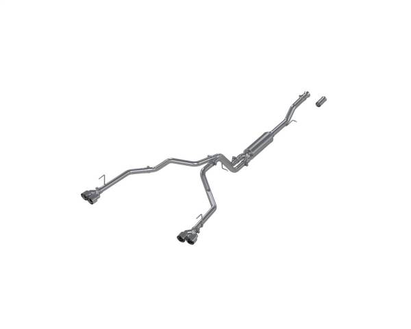 MBRP - MBRP 21-24 Chevrolet Surburban XL 5.3L 3in Aluminized 2.5in Dual Split Carbon Fiber Cat-back - S5059AL