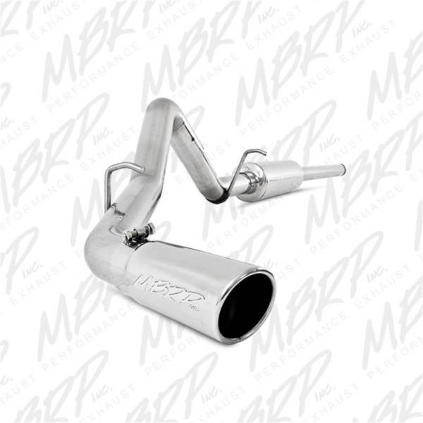 MBRP - MBRP 14 Chevy/GMC 1500 Silverado/Sierra 4.3L V6/5.3L V8 Single Side Exit T409 3in Cat Back Exhaust - S5080409