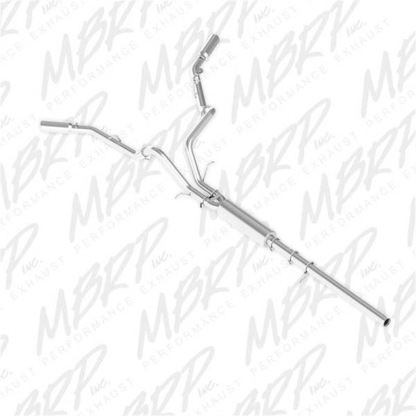 MBRP - MBRP 14 Chevy/GMC 1500 Silverado/Sierra 4.3L V6/5.3L V8 Dual Split Side Alum 3in Cat Back Exhaust - S5082AL