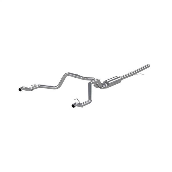 MBRP - MBRP 2019 Chevrolet Silverado 1500 4.3L/5.3L 2.5in Cat Back Dual Rear Exit - Aluminized - S5085AL