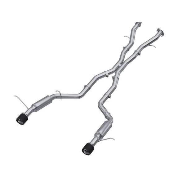 MBRP - MBRP 18-23 Dodge Durango SRT 6.4L Armor Pro T304 SS 3in Cat Back Exhaust Dual Rear Exit w/ CF Tips - S51053CF