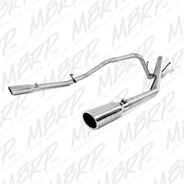 MBRP - MBRP 2006-2008 Dodge Ram Hemi 1500 5.7L SC/CC-SB Cat Back Dual Split Rear - S5126AL