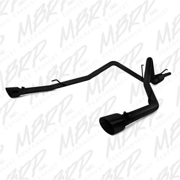 MBRP - MBRP 09-14 Dodge Ram 1500 5.7L Cat-Back Dual Split Rear (Through Stock Bumper) AL - Black - S5146BLK