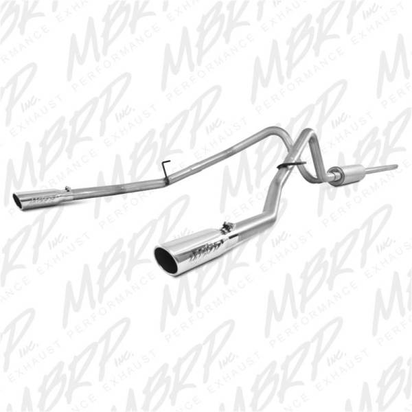 MBRP - MBRP 2004-2008 Ford F150 4.6/5.4L EC/CC-SB Cat Back Dual Split Rear - S5202AL