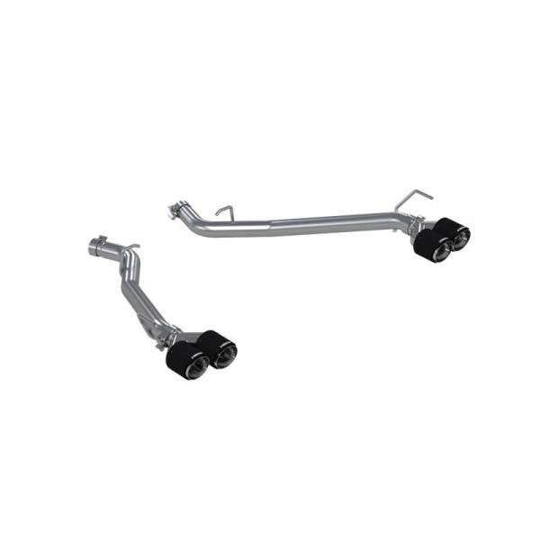 MBRP - MBRP 20-21 Ford Explorer ST 3.0L EcoBoost Dual Rear Exit Axle Back w/ Quad Carbon Fiber Tips - T304 - S52033CF