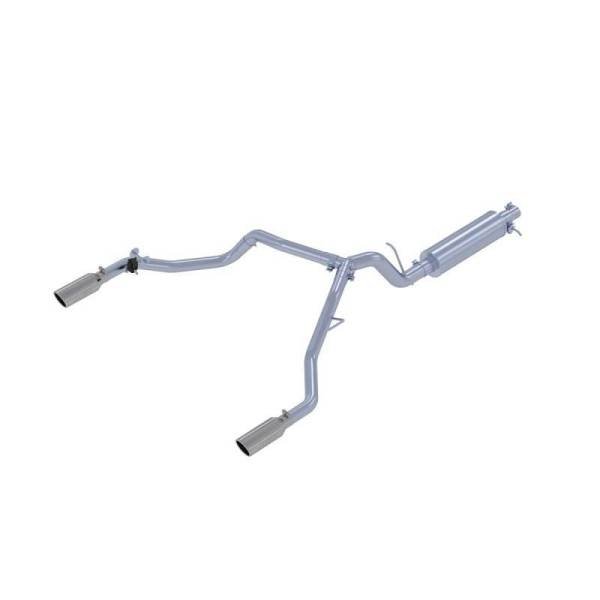 MBRP - MBRP 19-20 Ford Ranger 2.3L T304 3in Dual Split Rear Outlet 4in OD Tips Cat Back Exhaust - S5223304