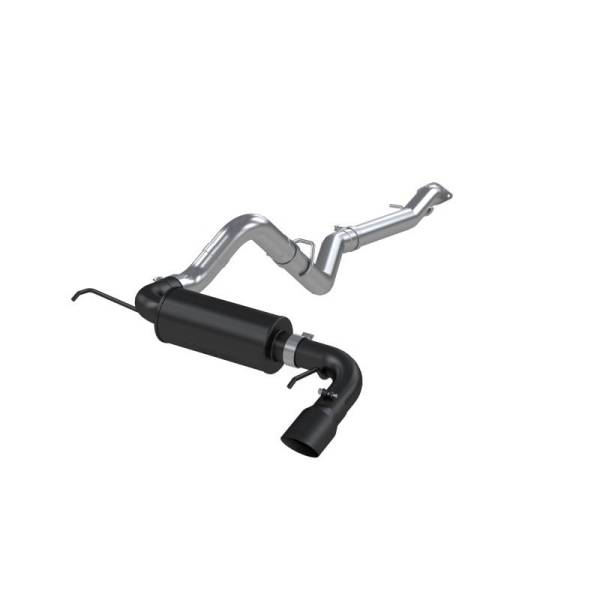 MBRP - MBRP 2021+ Ford Bronco 2.3L/2.7L EcoBoost 3in Black Aluminized Catback Exhaust - S5235BLK