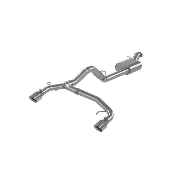 MBRP - MBRP 21-22 Ford Bronco 2.3/2.7L EcoBoost 2/4-Dr 3in Catback Dual Split Rear Exit Aluminized Steel - S5241AL