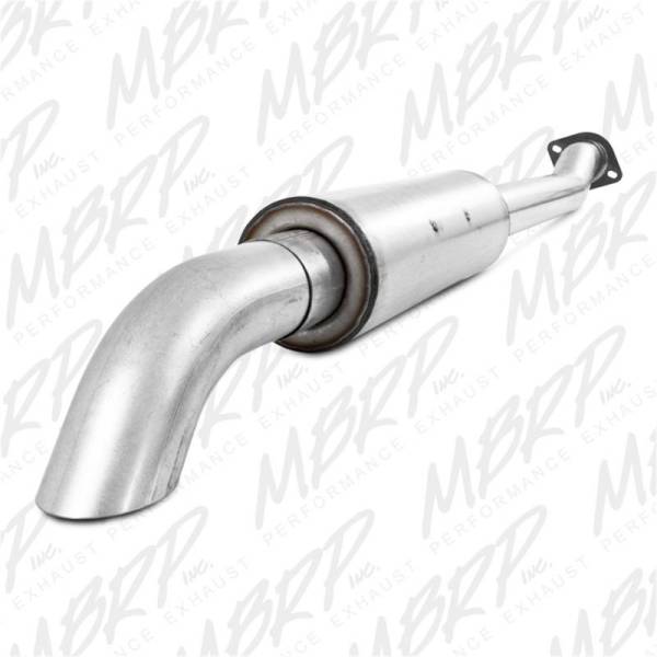 MBRP - MBRP 11-12 Ford F-150 SVT Raptor 6.2L EC-SB/CC-SB 3.5in Cat Back Single Turn Down Alum Exhaust - S5242AL