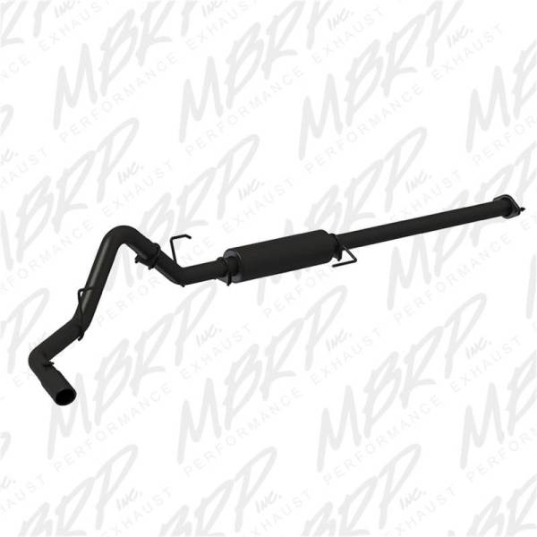 MBRP - MBRP 2015 Ford F-150 2.7L / 3.5L EcoBoost 3in Cat Back Single Side Black Exhaust System - S5253BLK