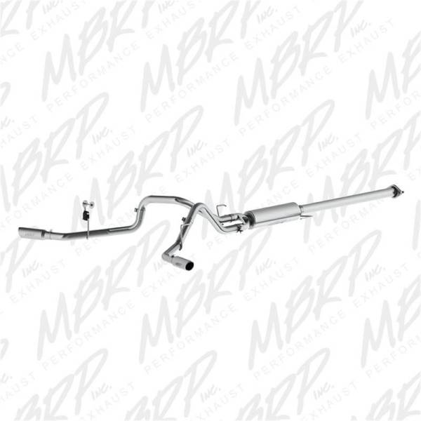 MBRP - MBRP 2015 Ford F-150 2.7L / 3.5L EcoBoost 2.5in Cat Back Dual Side Split Alum Exhaust System - S5254AL