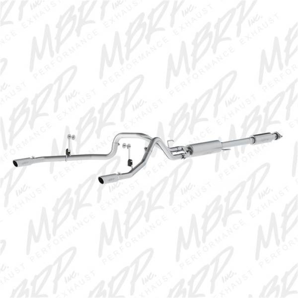 MBRP - MBRP 2015 Ford F-150 5.0L 3in Cat Back Dual Split Rear Exit T409 Exhaust System - S5258409