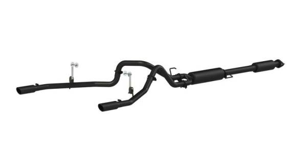 MBRP - MBRP 2015 Ford F-150 5.0L 3in Cat Back Dual Split Rear Exit Black Exhaust System - S5258BLK