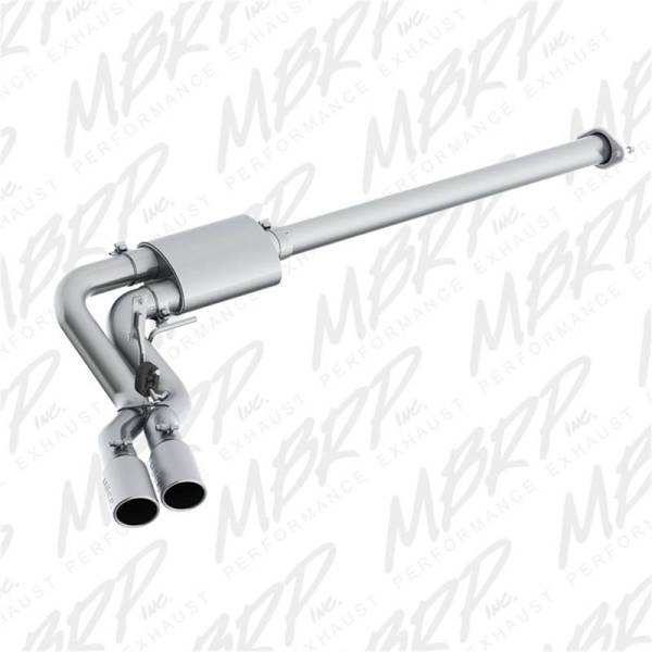 MBRP - MBRP 15-16 Ford F-150 2.7L/3.5L/5.0L 3in Cat Back Single Side Pre-Axle Dual Exit T304 - S5260304