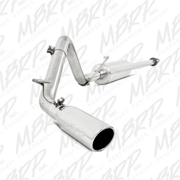 MBRP - MBRP 05-13 Toyota Tacoma 4.0L EC/CC Cat Back Single Exit T409 Exhaust - S5326409